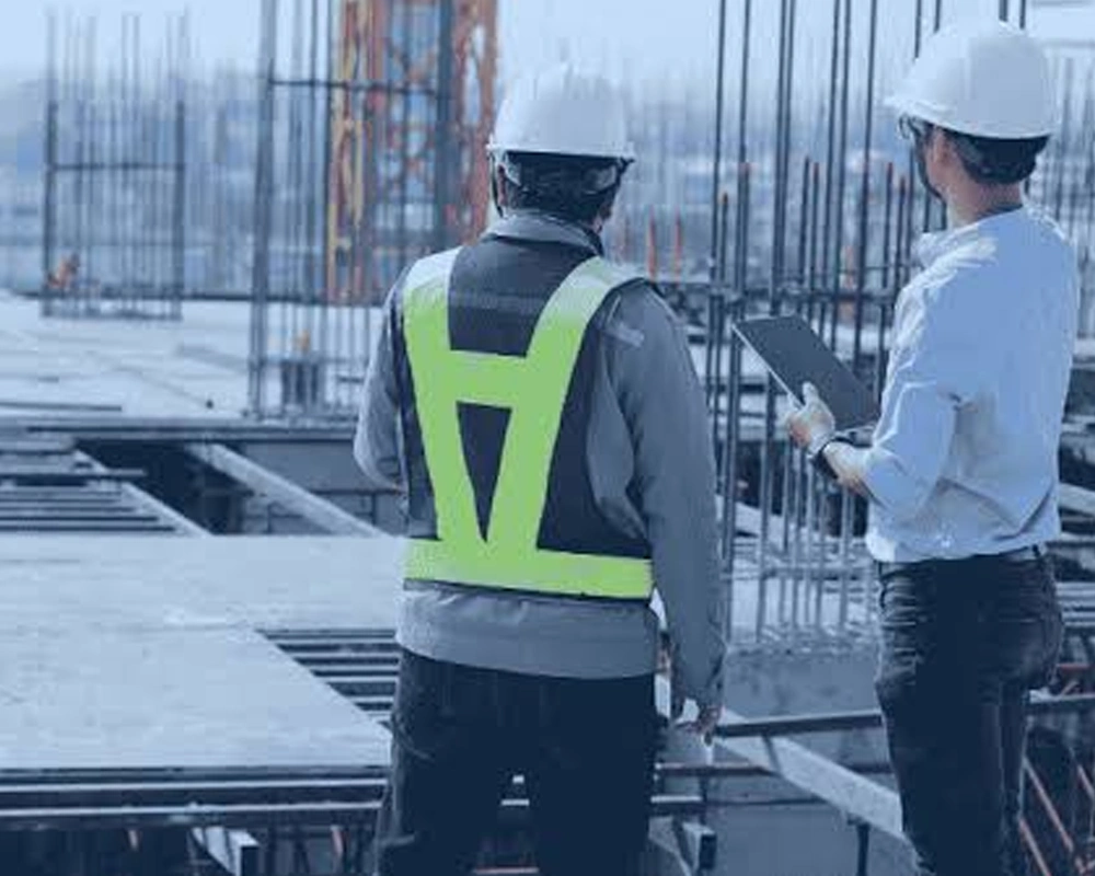 Senior engineer leading a live site inspection